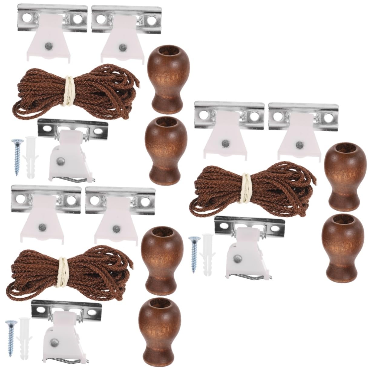 DOITOOL 3sets Roller Blind Fittings Versatile Curtain Accessories for Easy Installation Includes Complete Parts for Home Office and Bedroom Window Treatments