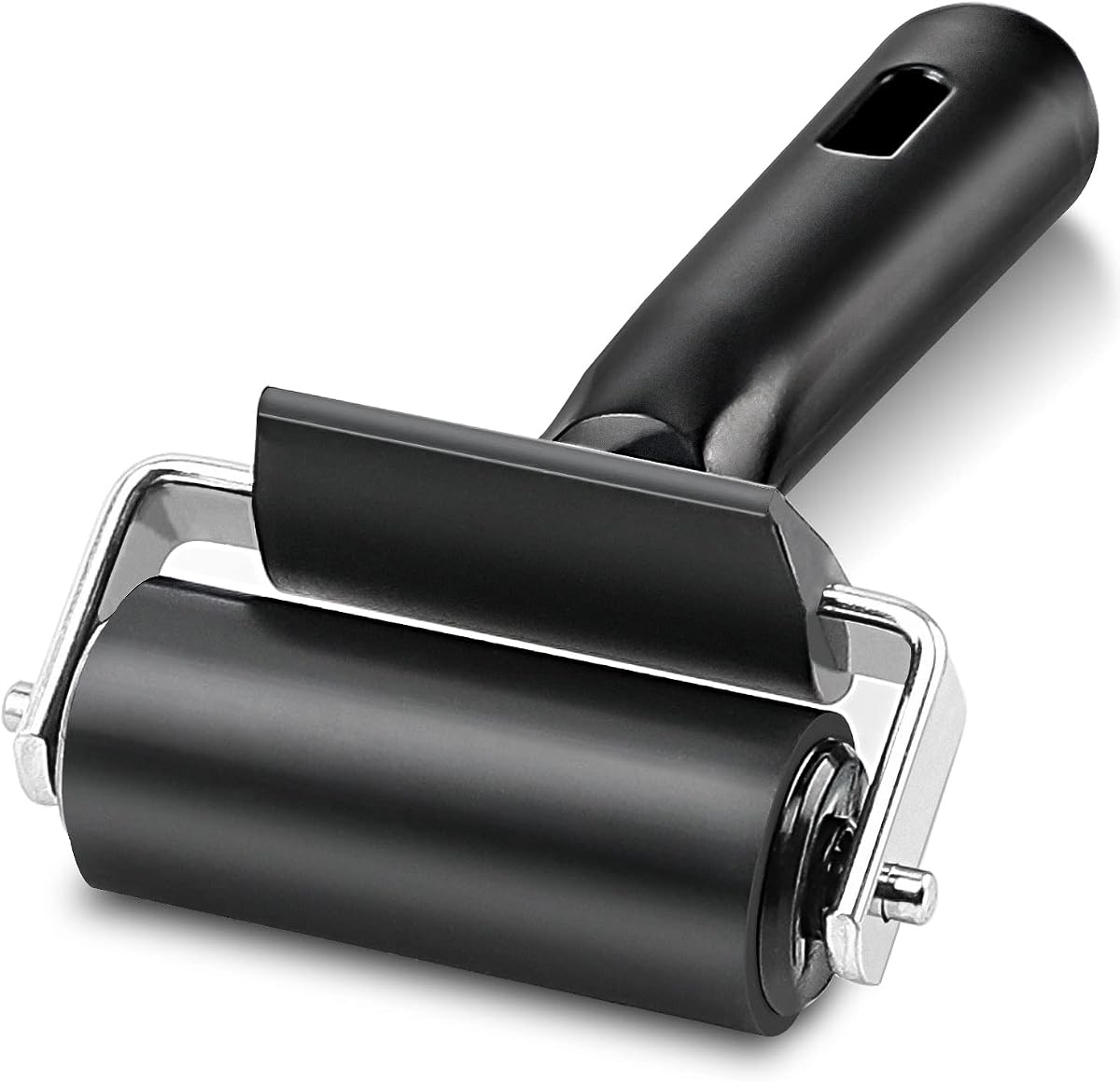 Rubber Roller, Ideal for Anti Skid Tape Construction Tools, Print, Ink and Stamping Tools (2.5-Inch, Black)