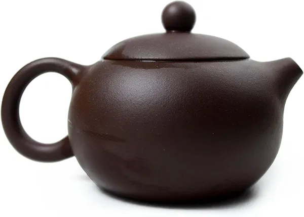 Teapot 6oz Chinese Yixing Xishi ZinI Clay Pots Ball Filter Infuser for Loose Tea (Spherical filter)