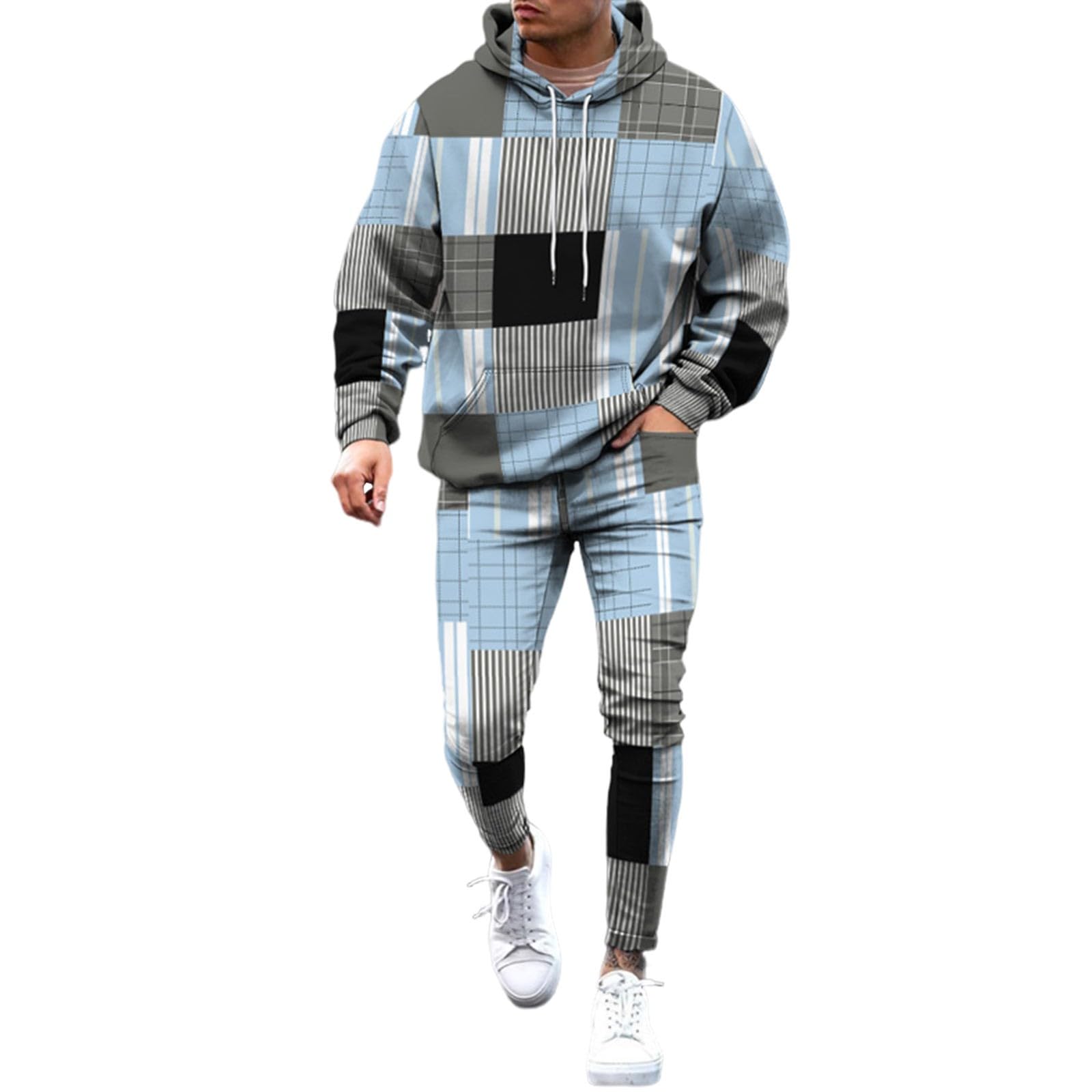 Tuta Da Ginnastica Uomo Completa Felpa Con Cappuccio E Pantalone Set Fitness Tuta Completa Tute Da Ginnastica Suit Felpata Invernale Tuta Abbigliamento Sportiva Tuta Completa