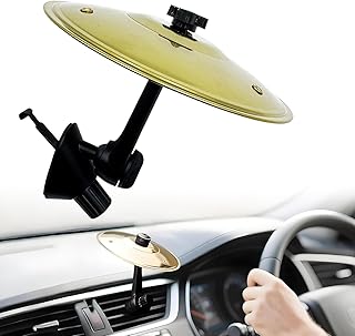 Car Cymbal, Car Cymbal Air Vent, Mini Drum Crash Cymbal For Car Vent, Suitable For All Types Of Vehicles (Gold)