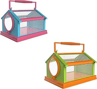 Portable Insect Observation Box Insect Cage Magnifying Bug Magnifier Container Bug Catcher Cage for Kids Science Nature Exploration Toys