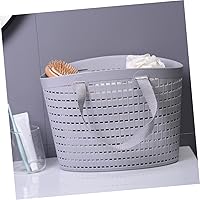 Vista 7 de Cesta de ducha portátil de 2 piezas, organizador de almacenamiento de baño de mano con diseño hueco, contenedor versátil para artículos diversos