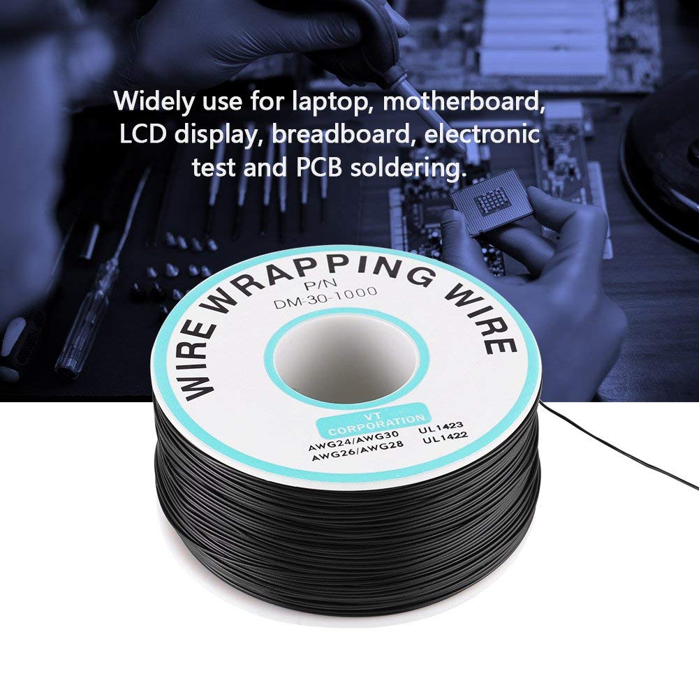Câble électronique, P/N B-30-1000 300V 280m Câble En Cuivre à Bobine Isolante Colorée à 8 Fils, Câble De Test En Fil De Cuivre étamé De 0,05 Mm² Pour