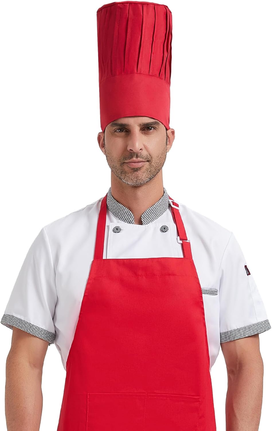 Hyzrz Chef Tall Hat Adjustable Elastic Kitchen Grill BBQ Cooking Chef Cap for Men and Women - Image 2