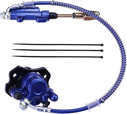 PRO BAT Conjunto de pinza de cilindro maestro de freno de disco delantero para 50cc 90cc 110cc 125cc ATV Quad Dirt Bike, azul