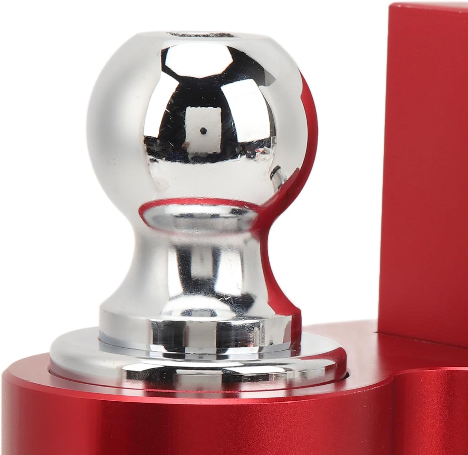 Adjustable Trailer Hitch Kit, Stainless Steel 6 Inch Drop Rise Hitch, 12500LBS Capacity Tow, Ideal for 2 Receiver Trucks, Trailers, RVs & Boats (Red)