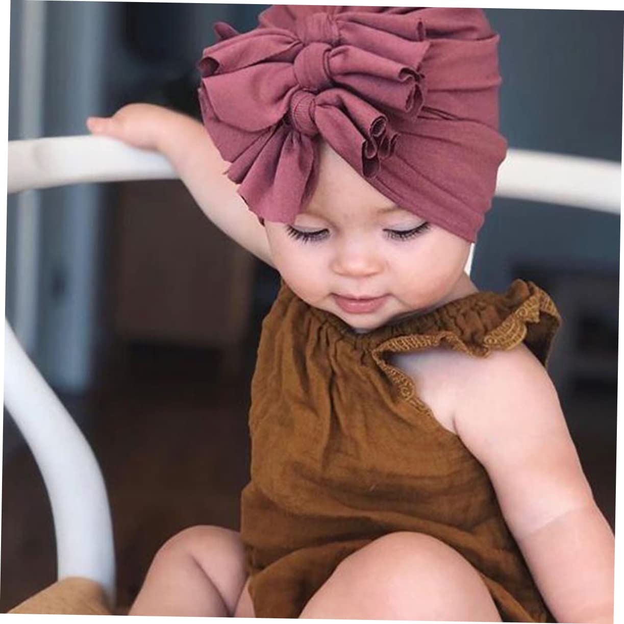 LIFKOME Tope De Cobertura Gorra De Niño Sombrero De Algodón del Hospital Turbante Niño Gorro Bebe Recien Nacido Sombrero Bebe Niños Arco Sombreros Gorro De Bebé De Algodón