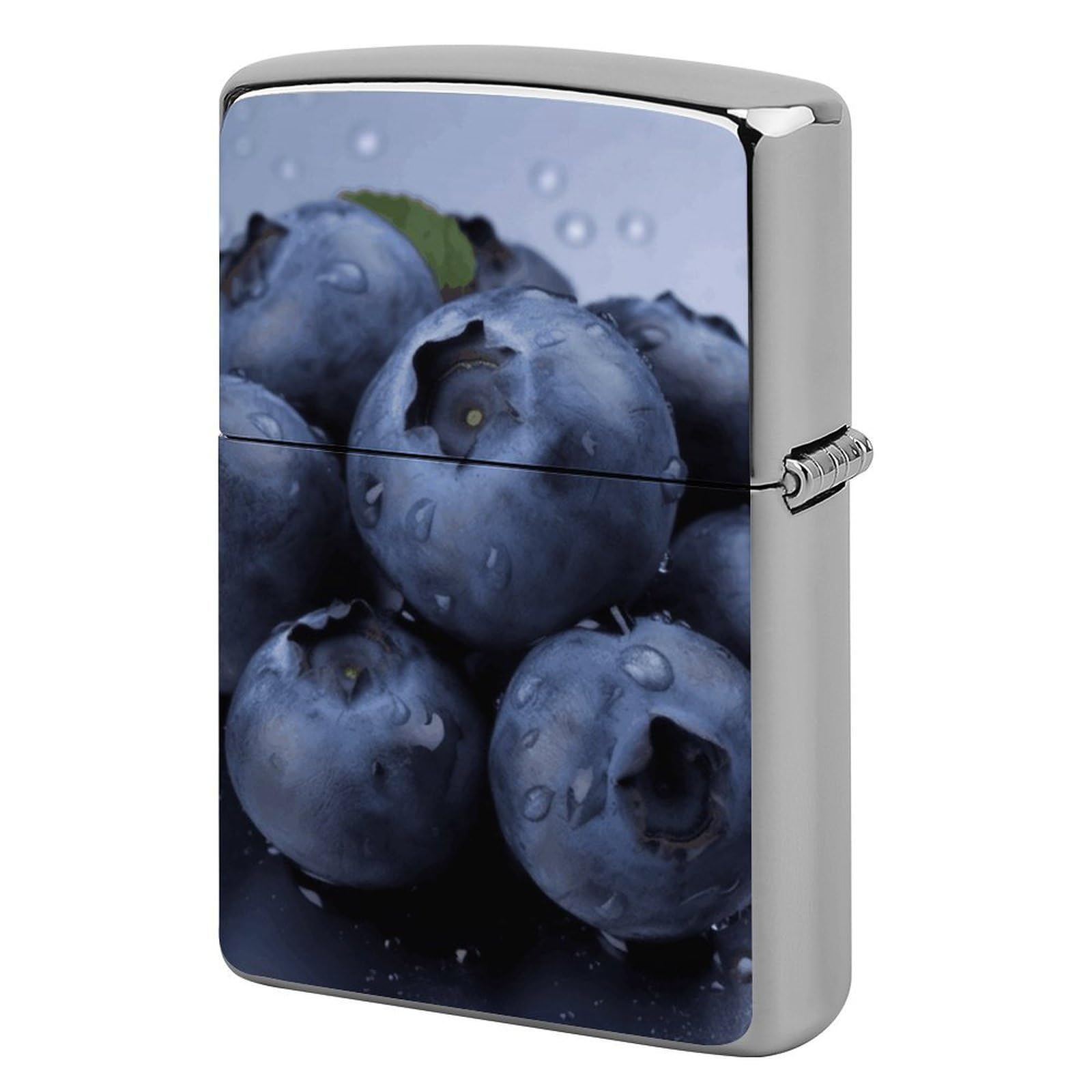 Blueberry Lighter Case for Men, Personalized Lighter Cover for Valentine's Day Gifts, Flip-Top Lighters Shell for Outdoor, Portable Lighters Protective Sleeve