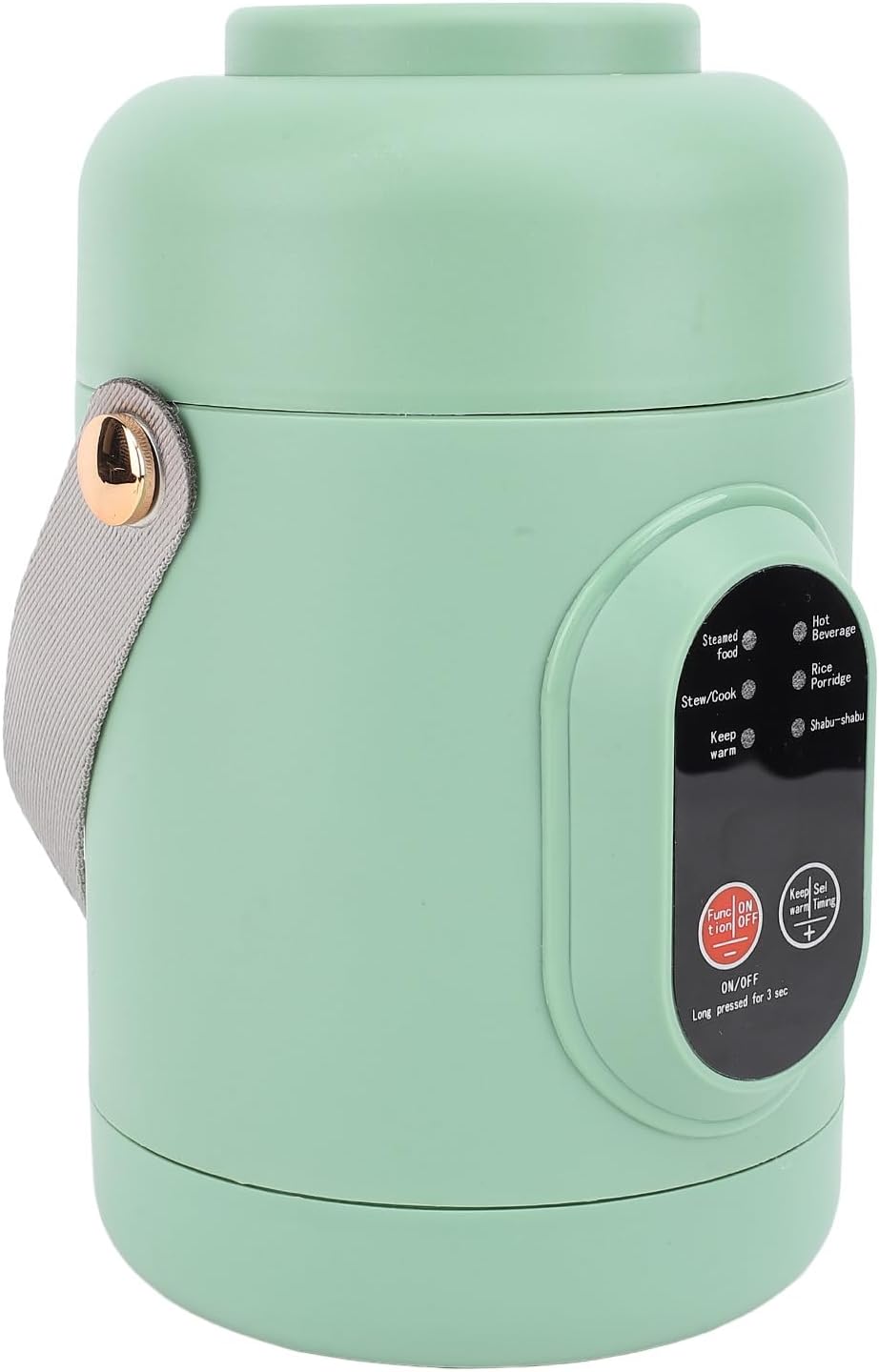 Olla Eléctrica Portátil AYNEFY Acero Inoxidable 500W 800ml para Viajes