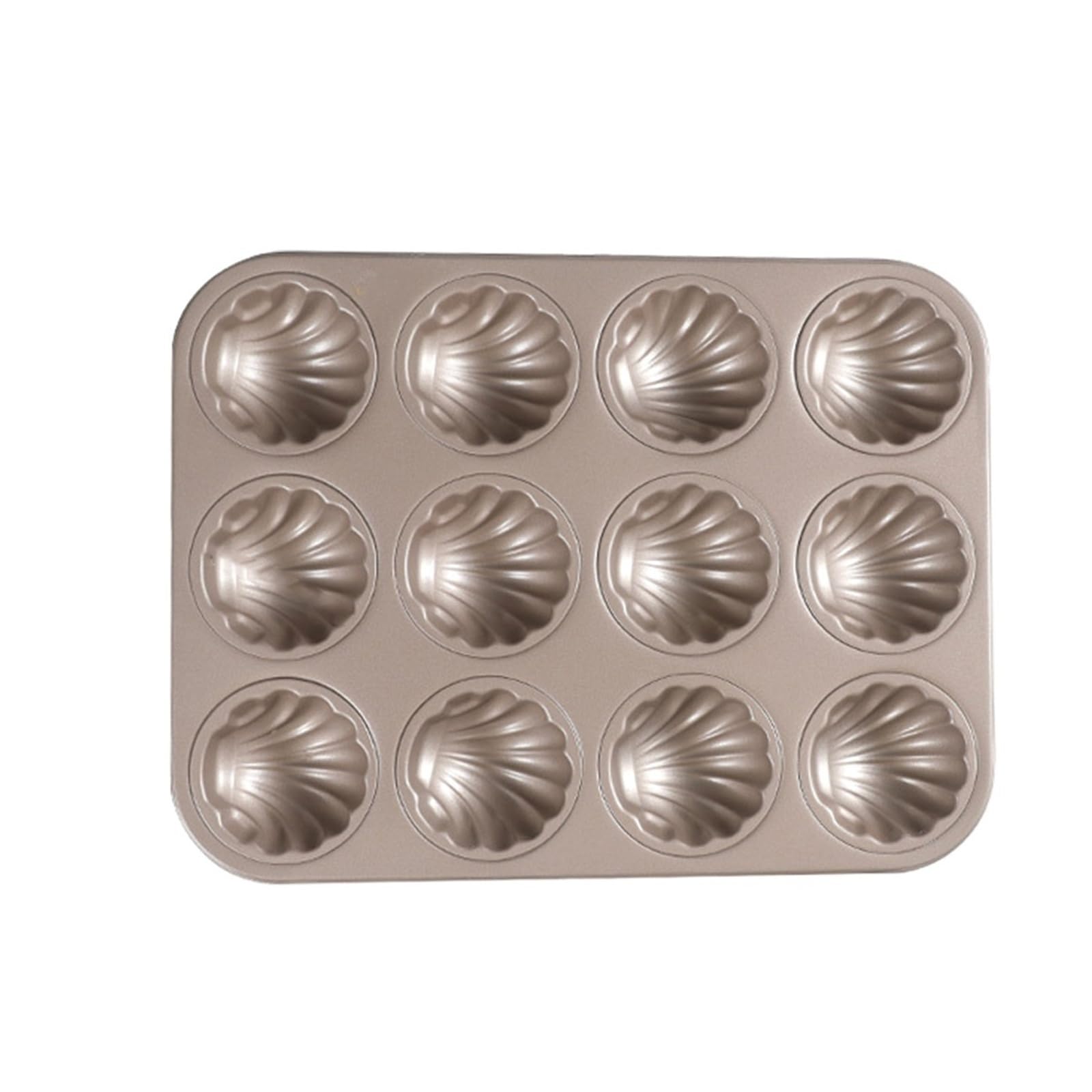 Molde for hornear de concha de Madeleine de acero al carbono for Chocolate, galleta, pastel, pastelería, bandeja for hornear postres(9CUP)