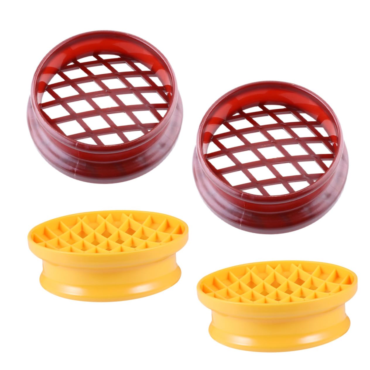 ABOOFAN 4pcs Pineapple Cake Muffin Molds Baking Tool for Bread Extrusion Easy Baking and Cake Decoration