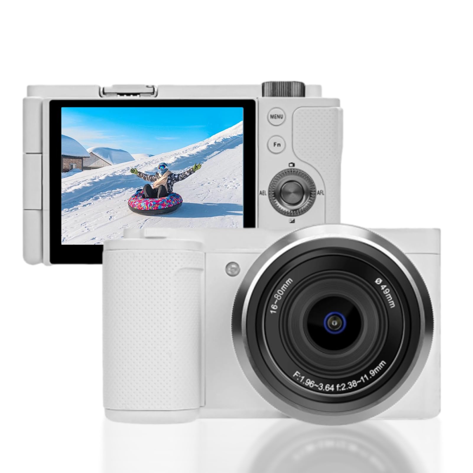 64MP Mirrorless Camera, 5K Video Intelligent Focusing Macro Camera for Photography, Digital Camera HD 3.2 Inch 270° Flip Touchscreen with Camera Strap, 5X Optical 15x Hybrid Zoom-image-40