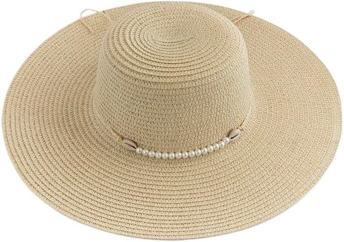 Hat Pearl Wide Brim Beach Sun Protection Shade