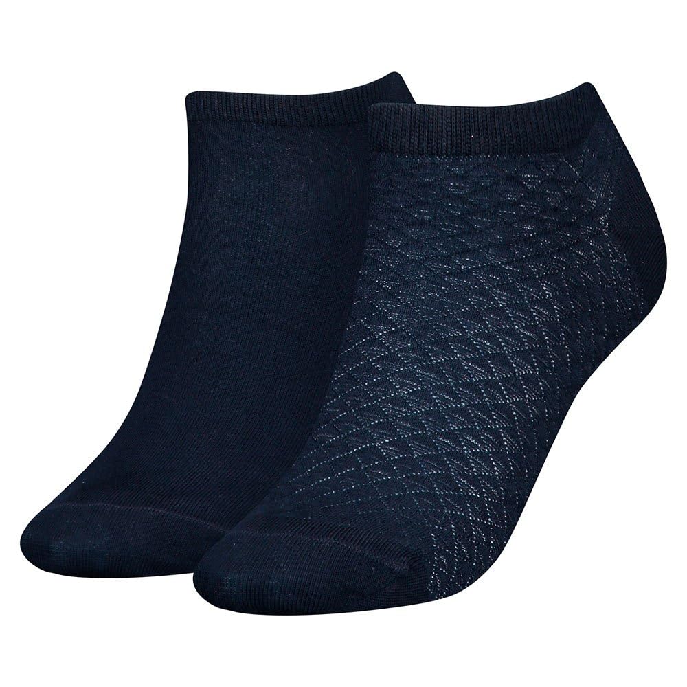 Tommy Hilfiger Women's Navy Sneaker Socks, 6-8 Uk