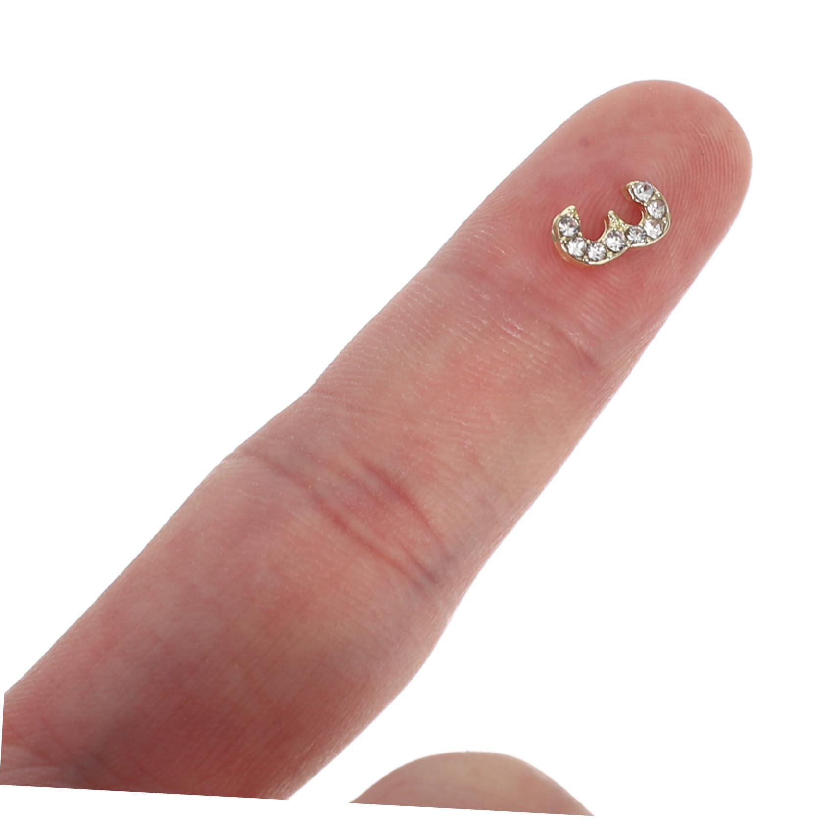 Ciondoli per Unghie Numerici Flatback Oro 100 Pezzi Ferro | Decorazioni Gioiello per Nail Art, Applicazione Facile, per Feste ed Eventi Speciali