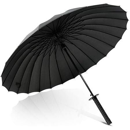 Amazon Dorriso 人気 メンズ レディース 長傘 サムライの刀モデルハンドル 雨傘 ワンタッチ 超軽量 撥水耐風 傘 8 16 24本骨 晴雨兼用 大きな傘 通勤 通学 Dorriso 長傘 通販