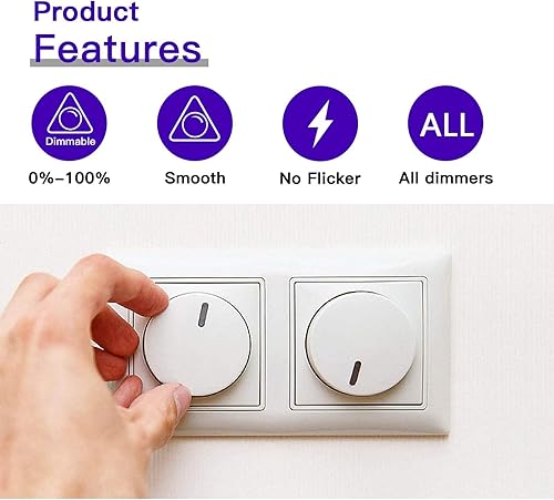 Miniatura 25 de PAR20 - Bombillas halógenas de 50 W y 120 V, paquete de 6 bombillas halógenas PAR20 de 50 W, 2250 lúmenes, atenuable Par20 E26 50 W 120 V, luz