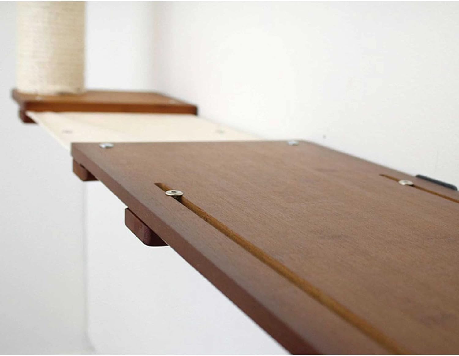 Catastrophic Creations Cat Planter Escape Hatch 25-Inch — Natural Bamboo Cat Wall Shelf — Cat Wall Furniture — Cat Climbing Shelves — Cat Floating Shelves — Cat Shelves for Wall