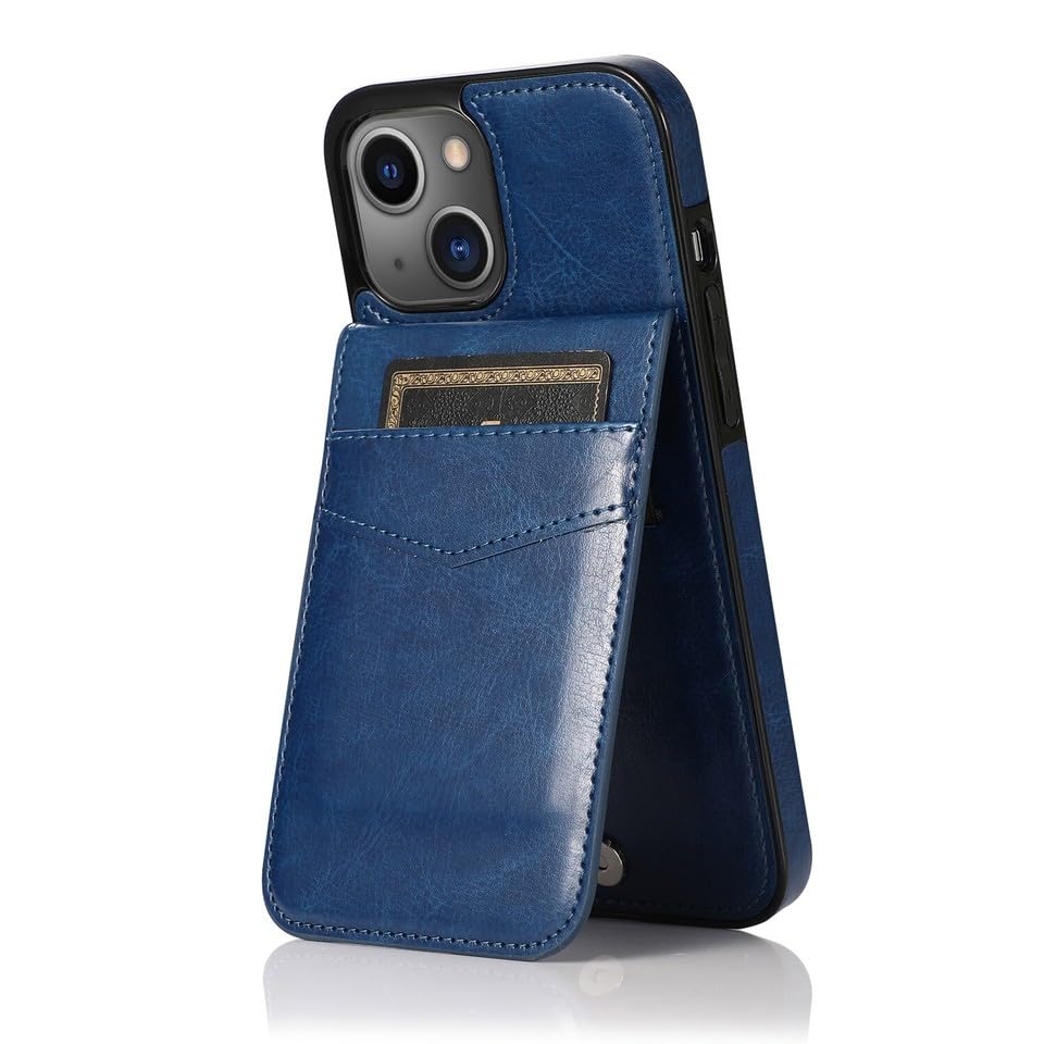 Étui iPhone 16 Pro bleu anti-rayure protégeant vos cartes et votre écran