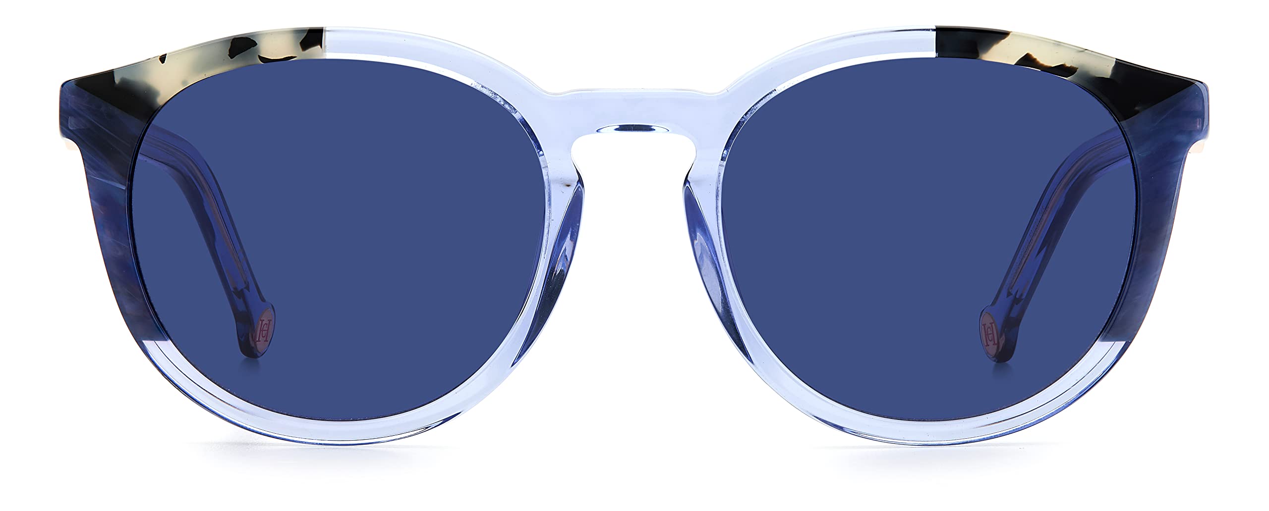 Carolina HerreraBlue Lens Round/Oval Sunglass Full-Rim Wht Bluehvna Frame - 205099Ygf53Ku