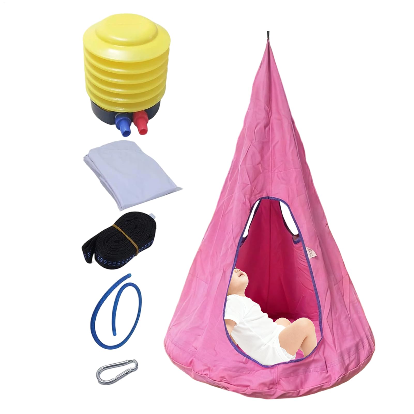 Hamaca Pod Infantil con Cojín y Soporte 150kg