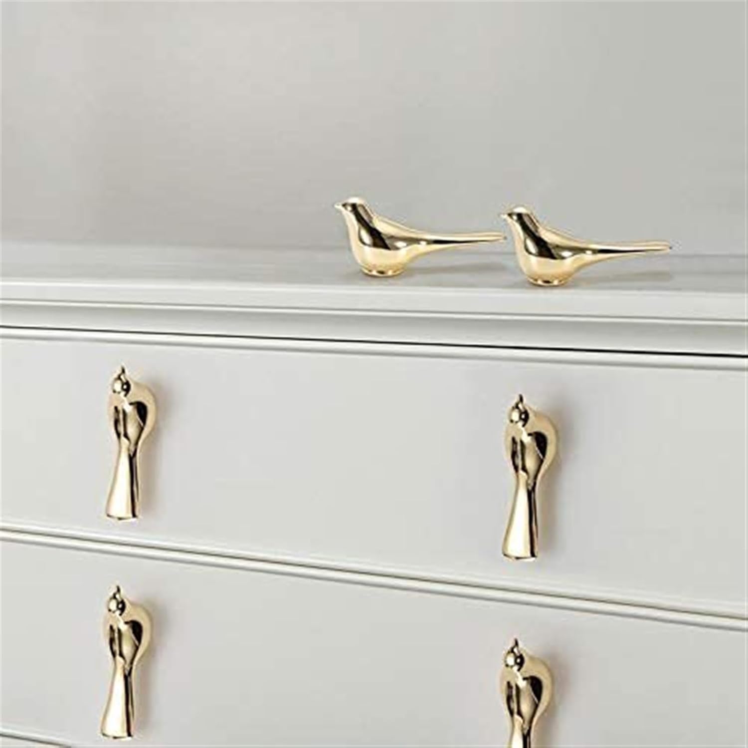 Gold Bird Cabinet Knobs Wall Hanging Hook Animal Drawer Pulls Vintage Kitchen Door Handles and Knobs Furniture Handle Decoration