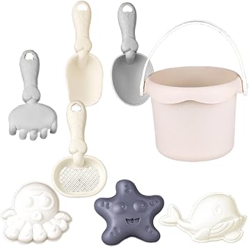 Sand Play Beach Toys Outdoor Sand Bucket Sand Shovel Seaside Sand Bucket Snow Shovel Sand Sculpture Toy for Kids
