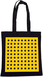 Miniblings sacchetto di cotone iuta sacchetto nero velluto stella stella gialla