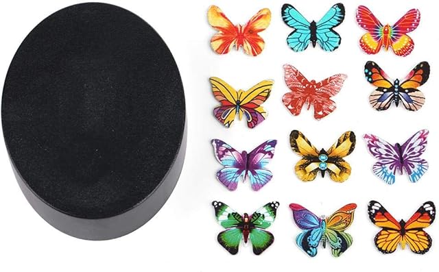 Personality Magnetic Desktop Sculpture Color Butterfly Desktop Educational Toy for School Office Home Decoration Gifts Crafts Kids Children Supplies(Butterfly)