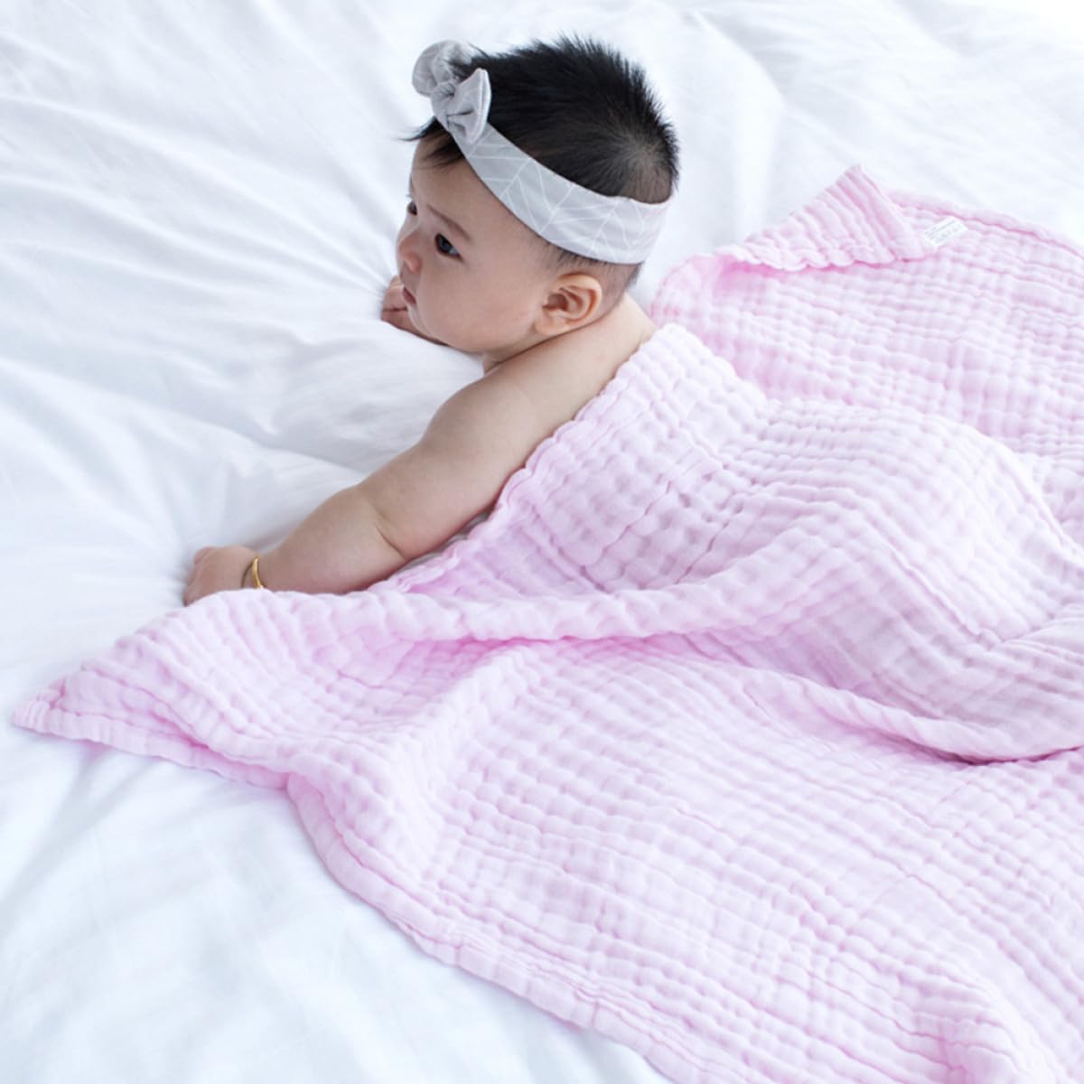 Toddmomy Babydecken und Drinnen und Draußen 3 Stück mit Präziser Verarbeitung aus Baumwolle Kuscheldecken Puckdecken Wärme für Drinnen und Draußen für Neugeborene