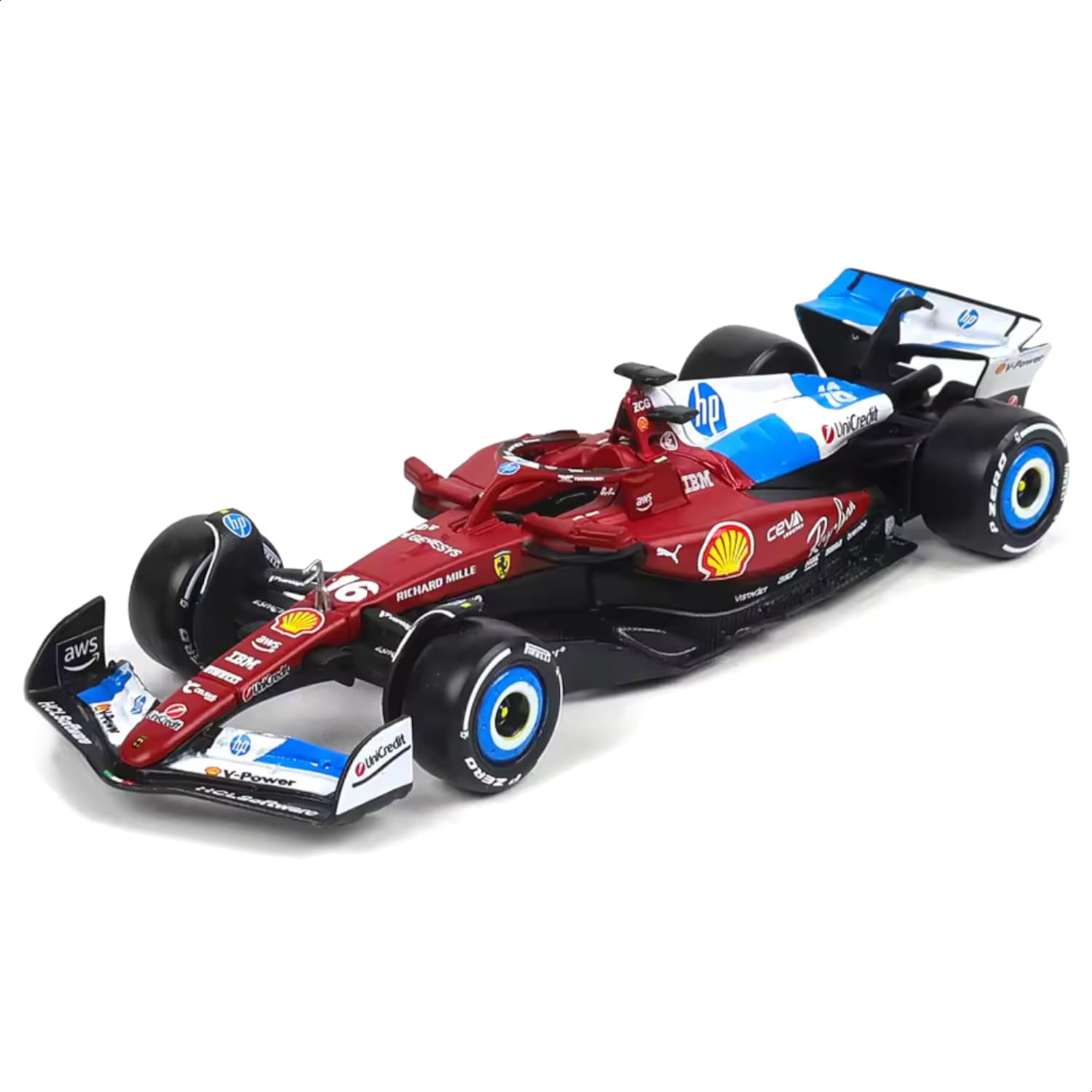 Bburago Ferrari SF-25 Miami Paint #16 Charles Leclerc 1:43 Scale