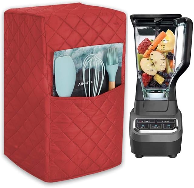 Quilted Blender Cover, Polyester Cotton Blender Appliance Cover, Kitchen & Dining Small Appliance Dust and Fingerprint Protection TFC437