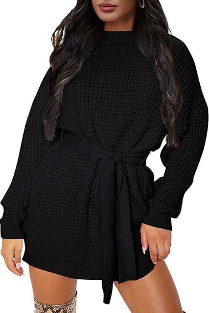 Amazon.com: black sweater dress