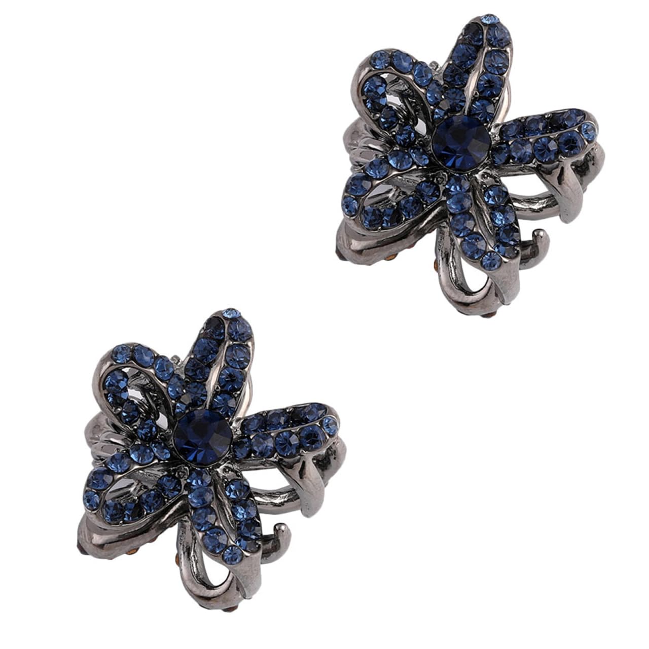 Mini pinces à cheveux fleur antidérapantes lot de 2 - 8