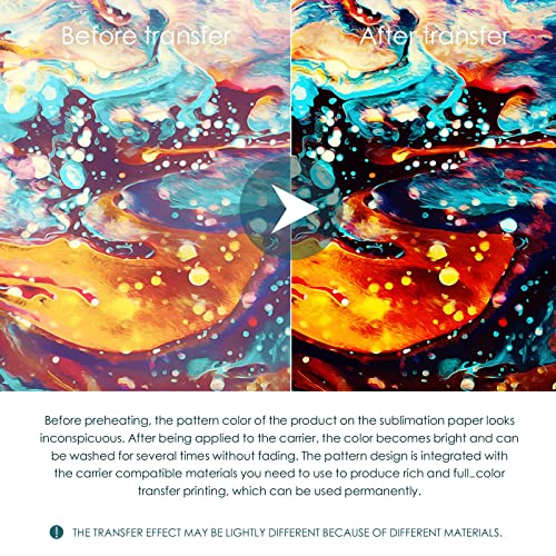 Heflashor Glitter Heat Transfer Vinyl Bundle, Infusible Transfer Paper Heat Sublimation For Mugs, 12 X 10 Inch Heat Press Craft Vinyl For Fabric, Smooth Cups #TOP7