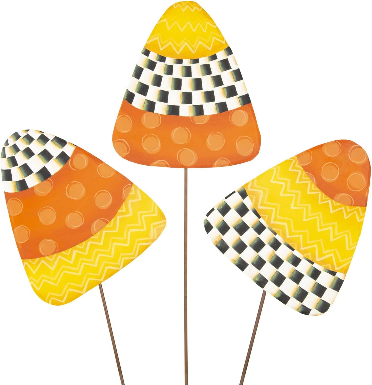 The Round Top Collection - Elegant Candy Corn, Set of 3 - Metal