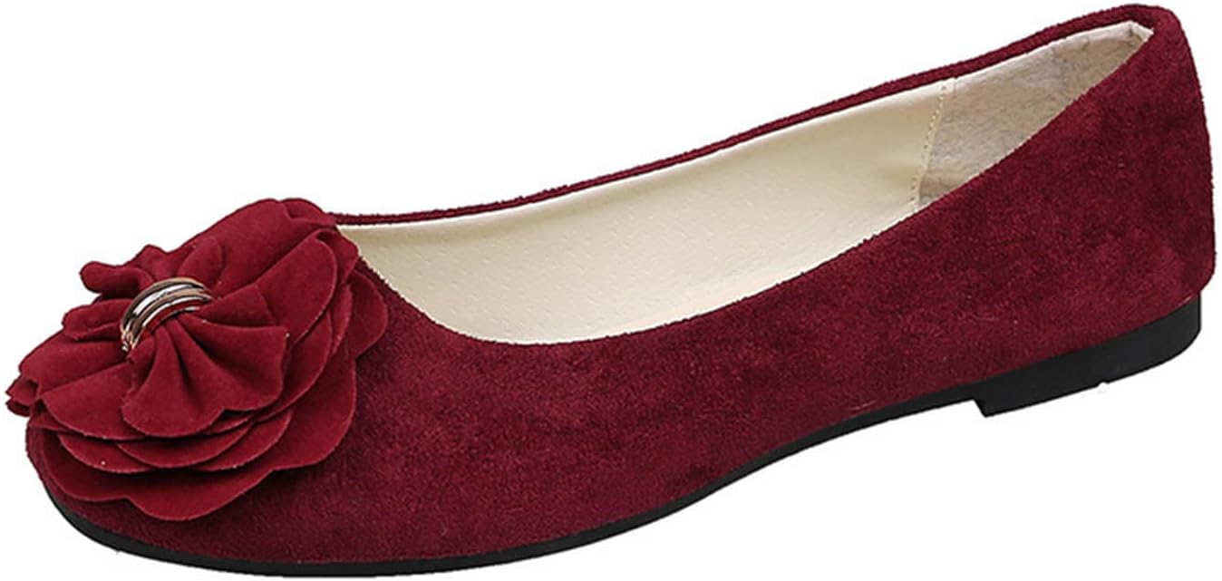 Women's Dressy Ballet Flats Slip on Lightweight Business Casual Walking Flat Shoes Work Commuting Loafers Shoe