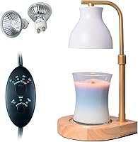 Vista 2 de SOKCVSEA Lámpara calentadora de velas, calentador de lámpara de vela con temporizador de altura ajustable, regalos de cumpleaños para mamá mujer