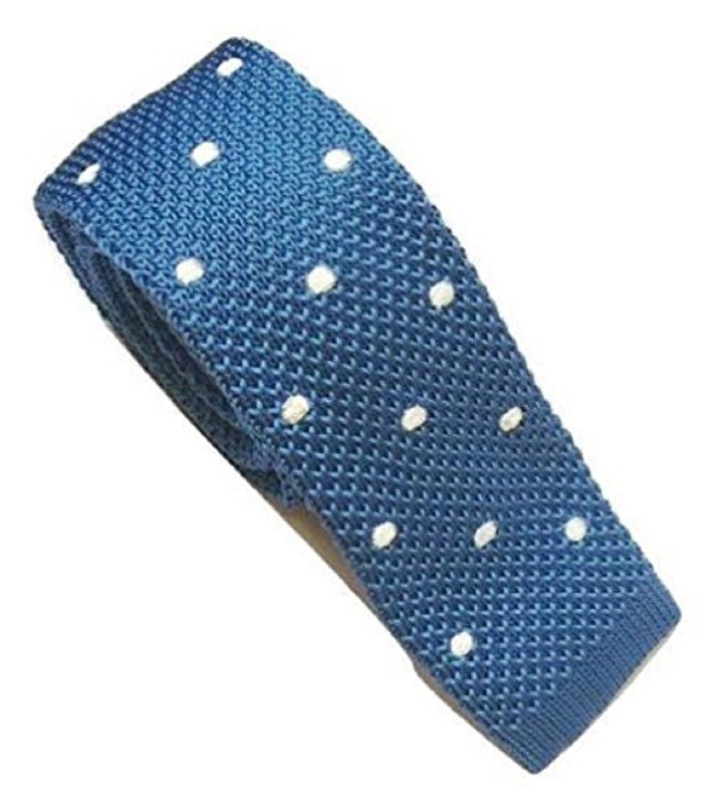 L&L® Men's Fashion Polka Dot Knit Knitted Tie Slim Skinny Woven