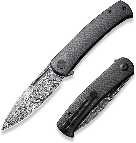CIVIVI Caetus C21025C-2 - Cuchillo de bolsillo para hombre, cuchillo plegable de bolsillo con clip para regalo ideal 14C28N de 3.48 pulgadas