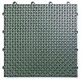 Big Floors DuraGrid - Azulejos modulares para exteriores, entrelazados, antideslizantes, autodrenantes, suelos de plástico duradero, fácil de instalar, resistentes a los rayos UV y al agua, fabricados