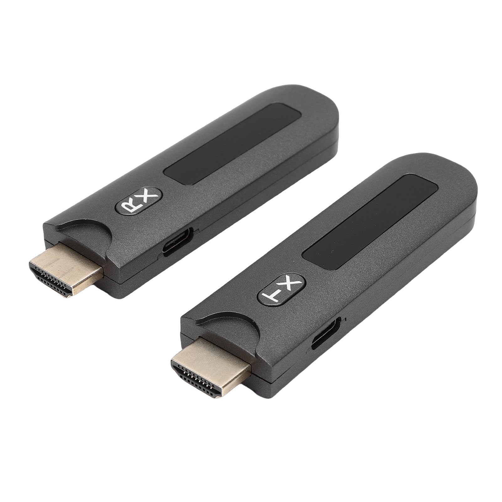 RiToEasysports Bezprzewodowy Nadajnik i Odbiornik HD, Zestaw Przedłużacza Dublowania Ekranu 4K 1080P o Zerowym Opóźnieniu z Zasięgiem 5 GHz WiFi 50 M, do Komputera PC Laptop Projektor Telewizyjny