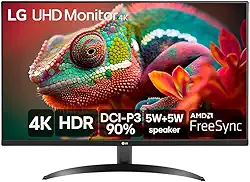Monitor LG 32" 4K UHD HDR10 60Hz 4ms Free Sync Preto 32UR500-B.AWZM