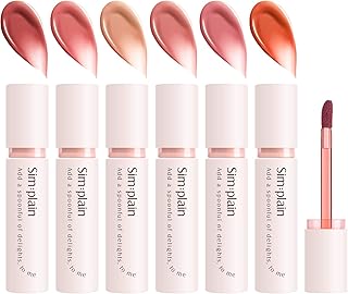 KYDA 6 Colors Glossy Dewy Lip Tint, Watery Coated Glossy Lipstick, High Shiny Finish Moisturizing Lasting Lip Plumping Glo...