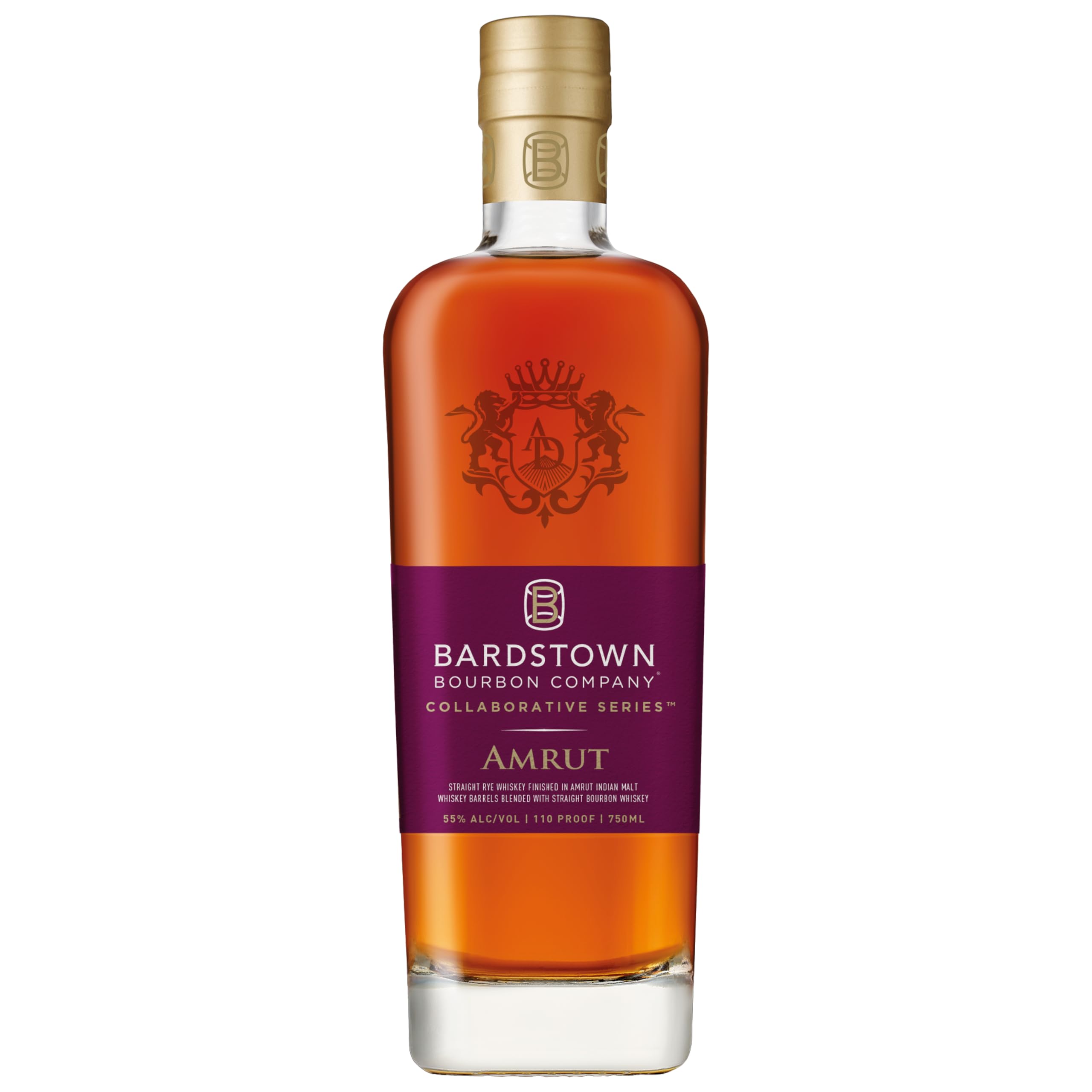 Bardstown Bourbon Co. Collaborative Series – Amrut – Blended American Whiskey Finished in Amrut Indian Single Malt Casks – 75cl Bottle, 55% ABV – Award Winning Limited Edition