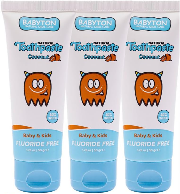 BABYTON Doğal Hindistan Cevizi Diş Macunu 3'Lü Set 50 Gr