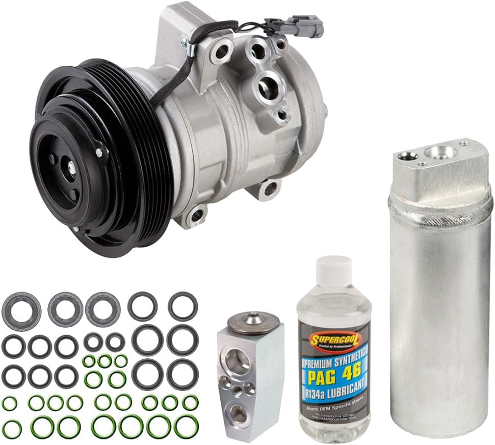 AC Compressor & A/C Kit For Chevy Colorado GMC Canyon Isuzu i280 i290 i350 i370 4-Cyl & 5-Cyl - Does Not Fit V8! - BuyAutoParts 60-80467RK New