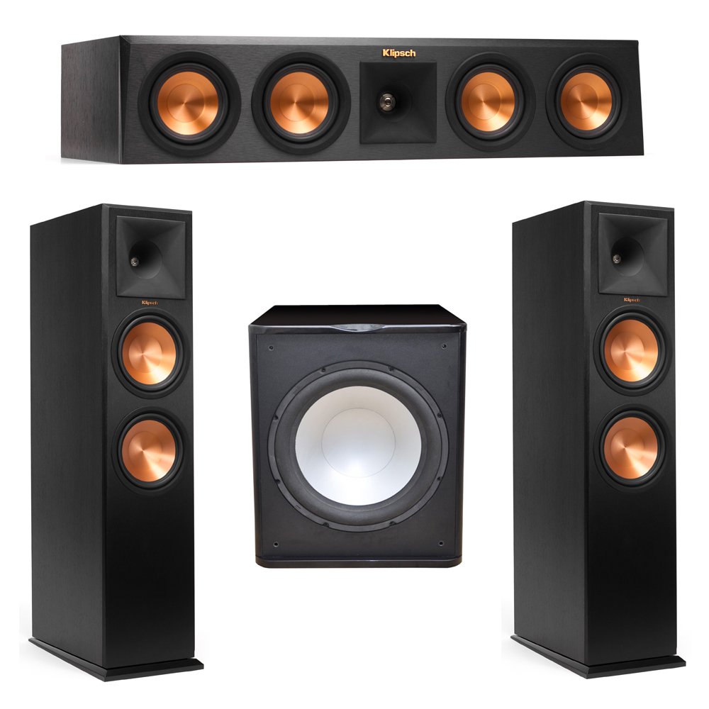 Klipsch 3.1 System with 2 RP-280F Tower Speakers, 1 RP-440C Center Speaker, 1 Premier Acoustic PA-15