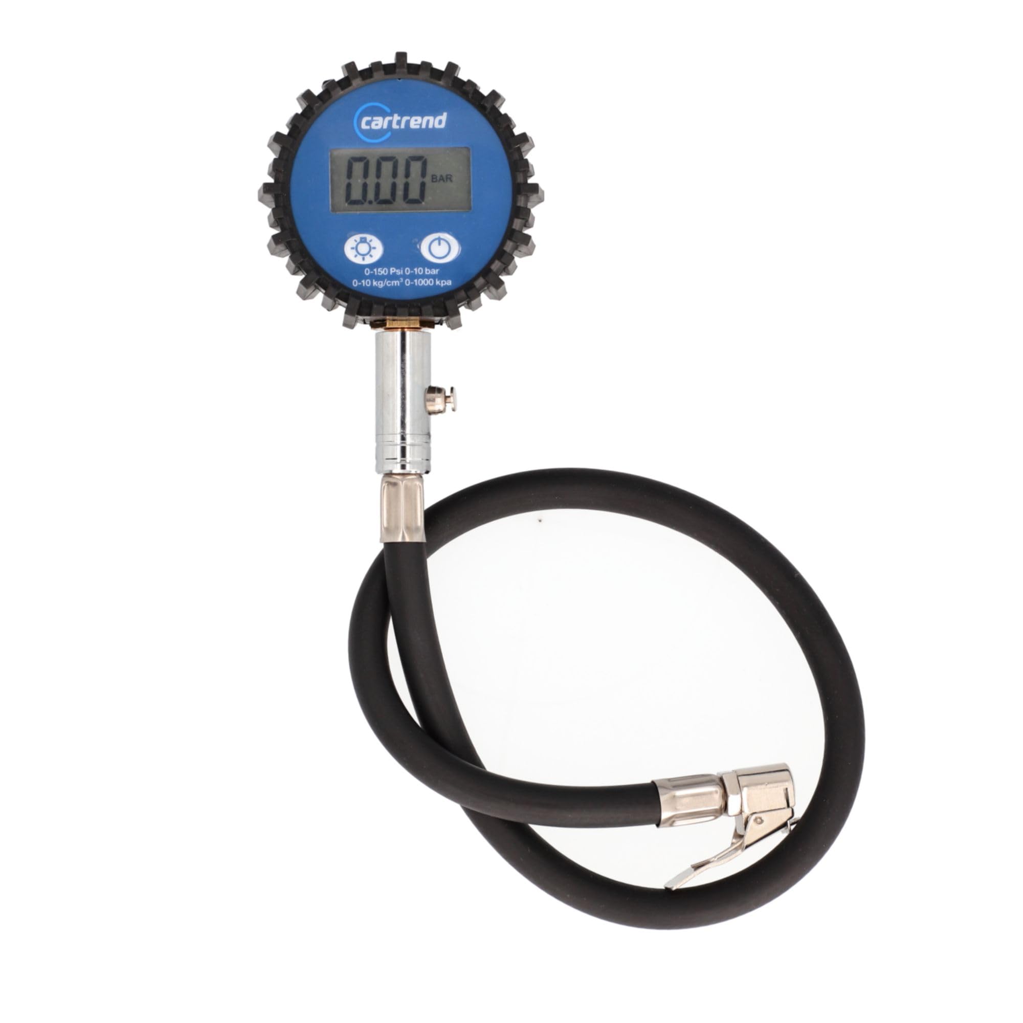 Cartrend 50238 - Manometro digitale illuminato, professionale, fino a 10 bar